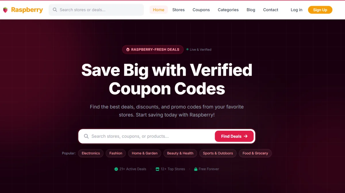 Raspberry — Affiliate Marketing & Coupon Platform
